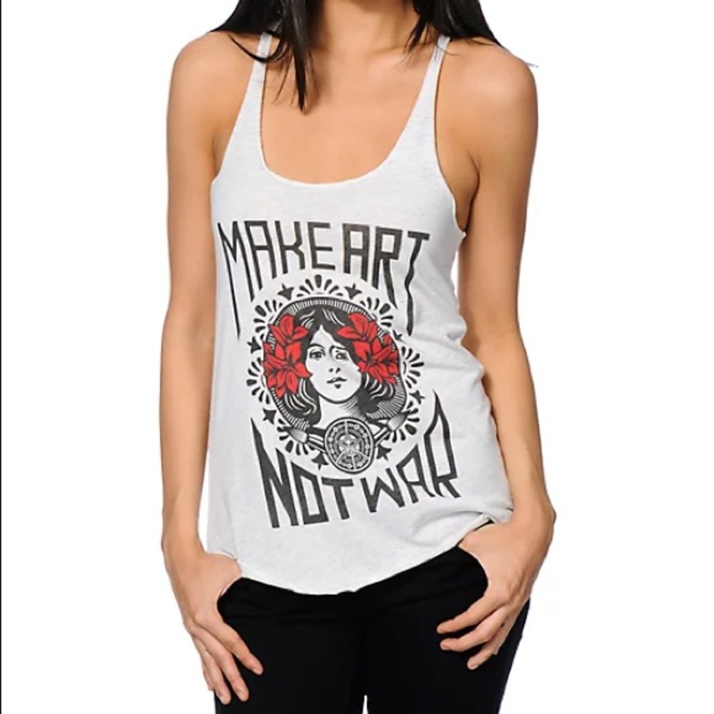Obey tank top - Make art not war